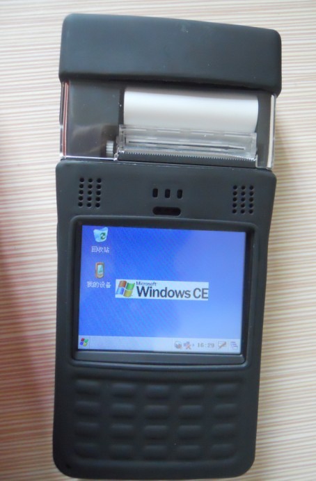 集打印、显示屏、键盘、条码扫描、刷卡于一体化PDA手持POS机