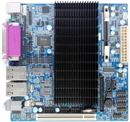 AtomD425 10COM双VGA双网无风扇工业MINI-ITX主板