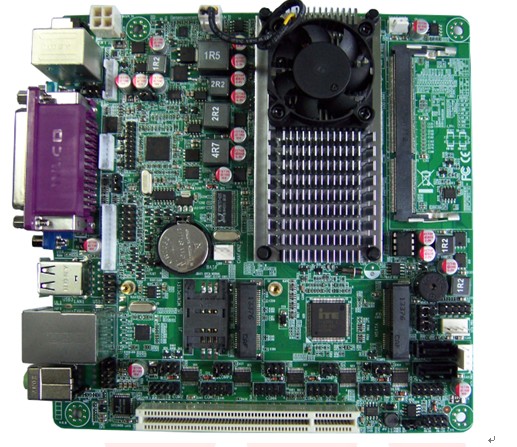D525POS机主板 双VGA6串口LPT主板