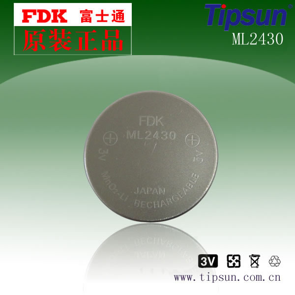 日本原装进口FDK品牌|ML2430电池|3V可充电纽扣电池|品质保证