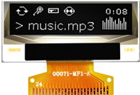 供应2.7寸白色OLED显示屏