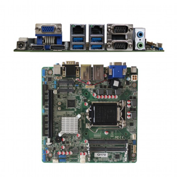 高端出口POS机主板intel六代处理器G4400主板多串口工控主板