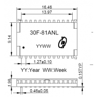 单路超薄千兆网络变压器30F-81ANL