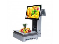 商超零售水果店称重电子电脑秤一体机单屏双屏